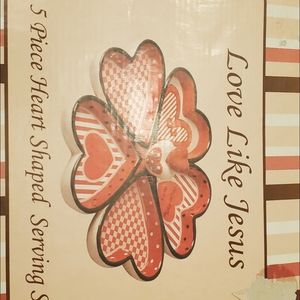 Heart serving 5 pc set